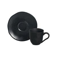 Conjunto De Xícara De Cafezinho Com Pires 06 Peças Orgânico Eclipse Porto Brasil - 2