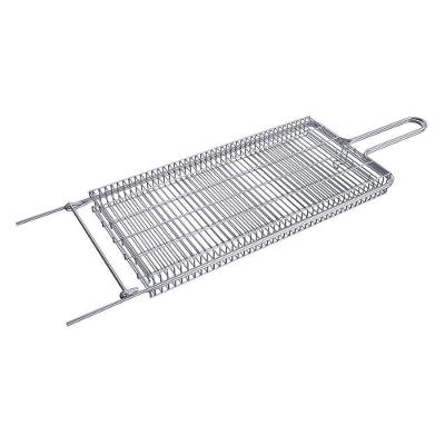 Grelha Aramada para Pão de Alho em Aço Cromado 75x22cm para Churrasco Qualinox