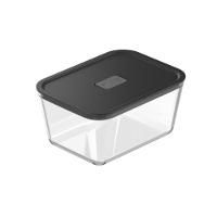 Conjunto De Potes De Vidro Herméticos 4 Peças Fresh Lock Preto Ou - 5