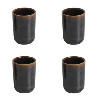 Conjunto de Copos Neo 4 Peças 110ML em Cerâmica Stoneware Verde Oceano Porto Brasil