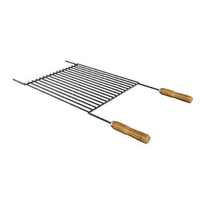 Grelha Para Churrasco Esmaltada Barra Redonda 80x40 Cm