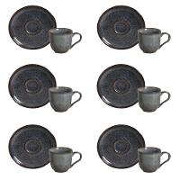 Conjunto De Xícara De Cafezinho Com Pires 06 Peças Bio Titanium Porto Brasil - 1
