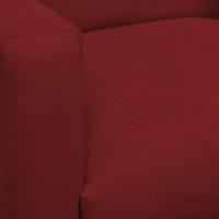 Kit 2 Poltronas Com Puff Redondo Para Sala Nina Vermelho