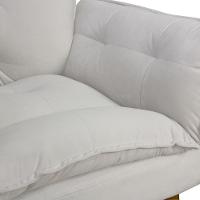 Poltrona Decorativa Para Consultório Opala Suede Herrero Bege