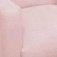 Kit 2 Poltronas Com Puff Redondo Para Sala Nina Rosa Bebê