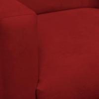 Kit 4 Poltronas Para Sala Pés De Madeira Nina Vermelho - 5