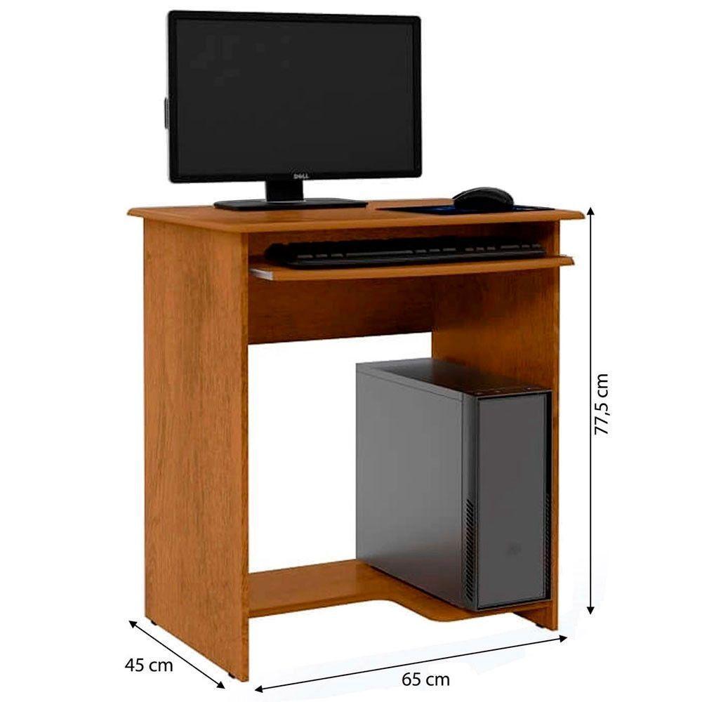 Mesa Escrivaninha Para Computador Prática 65cm Ej Móveis Freijó - 2