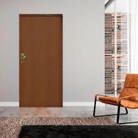 Kit Porta Lisa Padrão Imbuia 72 X 2.10 Batente Ecológico 09cm Fechadura Externa Lado Direito - Hale - 2