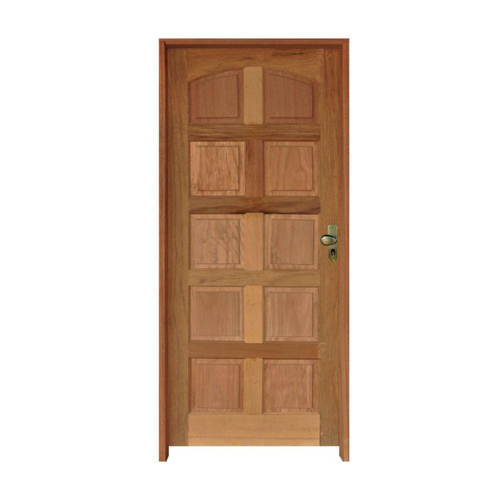 Kit Porta Topázio Mista 82 X 2.10 Batente Misto 11 Cm Fechadura Externa Lado Esquerdo - Rodam - 1