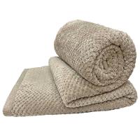 Cobertor Manta Queen Diamond 100% Poliéster Bege - 1
