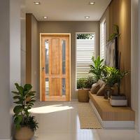 Kit Porta Elite Padrão Imbuia 82 X 2.10 Batente 14 Cm Fechadura Externa Lado Direito - Rodam - 2