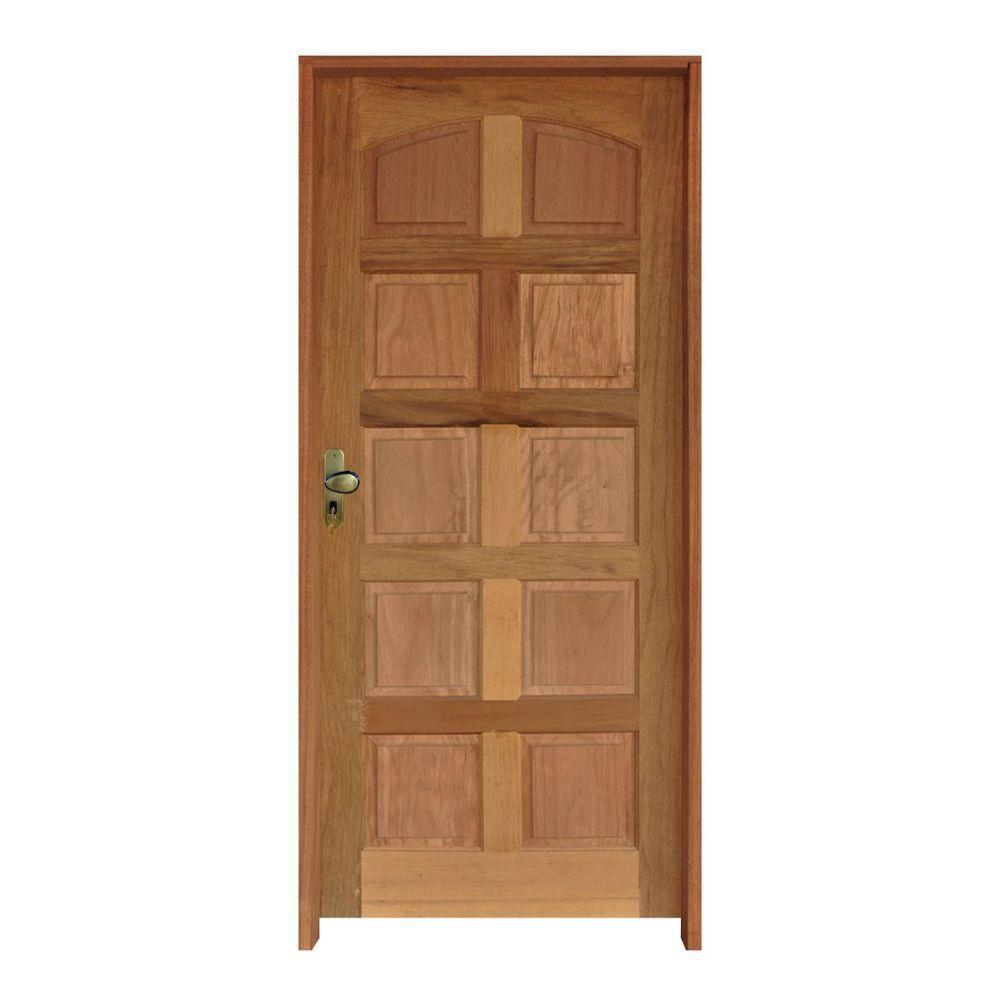 Kit Porta Topázio Mista 82 X 2.10 Batente Misto 11 Cm Fechadura Externa Lado Direito - Rodam - 1