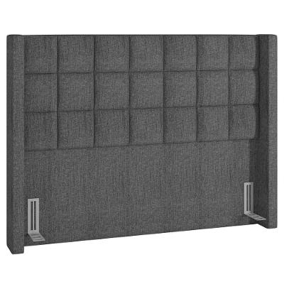 Cabeceira Cama Box Casal King 195cm Pisa P02 Linho Cinza - Mpozenato