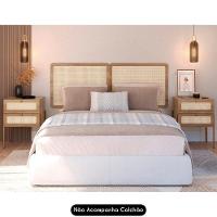 Cabeceira Casal Queen E 2 Mesas Pé Metal Arlo A10 Hanover/dourado - Mpozenato - 6