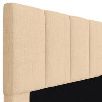 Cabeceira Cama Box Casal 140cm Pérola W01 Linho Bege Escuro - Mpozenato - 3