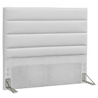 Cabeceira Cama Box Casal King 195cm Greta Corano E 2 Mesas De Cabeceira Flex Dm1 Branco - Mpozenato Corano Branco - 8