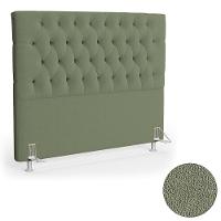 Cabeceira Casal Cama Box 140cm Cristal C16 Boucle Verde Oliva - Mpozenato - 6