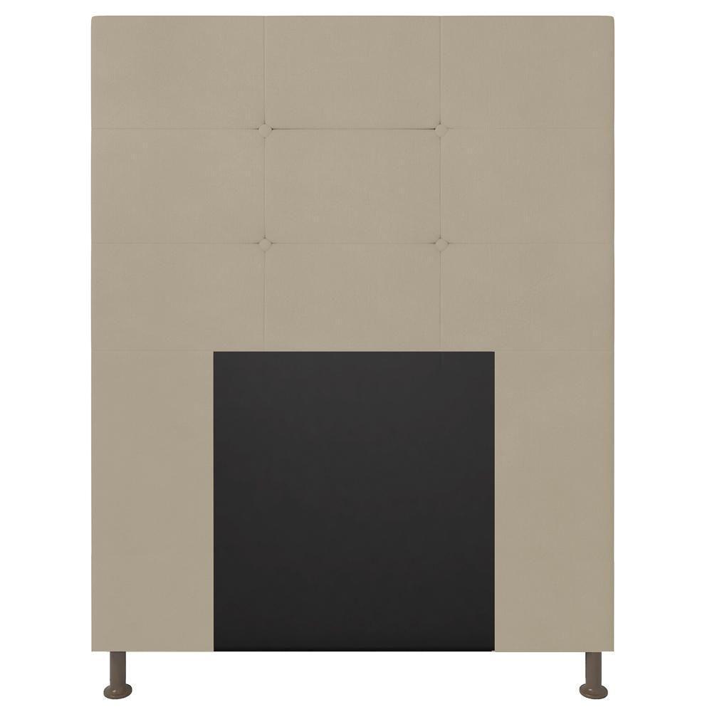 Cabeceira Cama Box Solteiro 90cm Safira Sintético I02 Bege - Mpozenato - 2