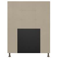 Cabeceira Cama Box Solteiro 90cm Safira Sintético I02 Bege - Mpozenato - 2