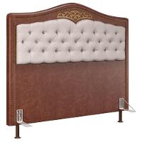 Cabeceira Cama Box Casal 140cm Com Tachas Imperial J02 Facto Marrom/bege - Mpozenato - 1