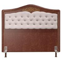Cabeceira Cama Box Casal 140cm Com Tachas Imperial J02 Facto Marrom/bege - Mpozenato - 3