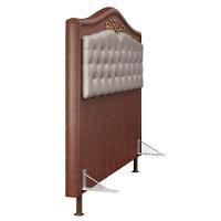 Cabeceira Cama Box Casal 140cm Com Tachas Imperial J02 Facto Marrom/bege - Mpozenato - 6