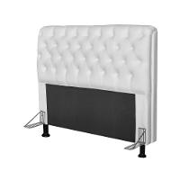 Cabeceira Paris Para Cama Box Casal 195 Cm Paris Corano Branco - Js Móveis - 2