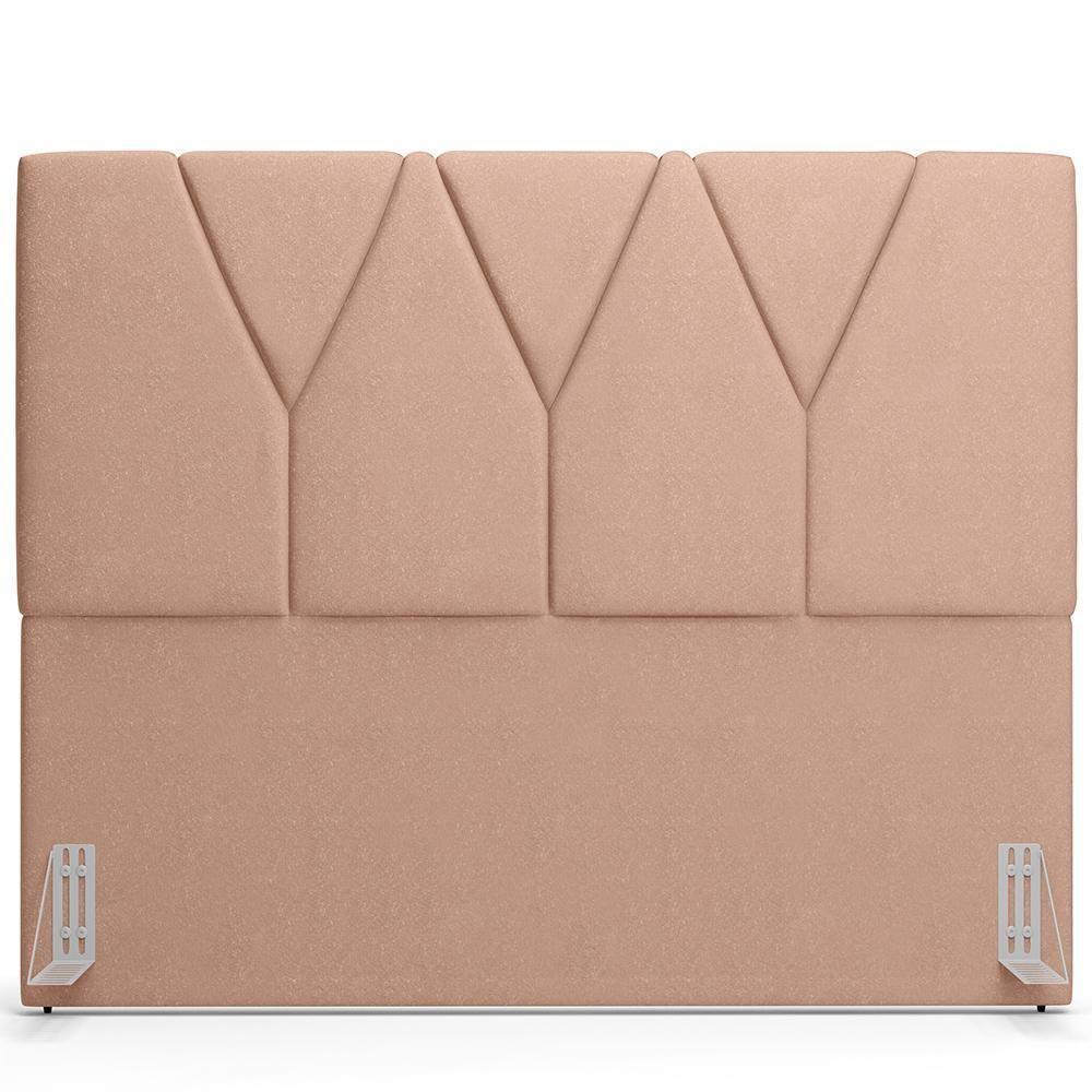 Cabeceira Cama Box Casal King 195cm Aura Linho W01 Rosê - Mpozenato - 6
