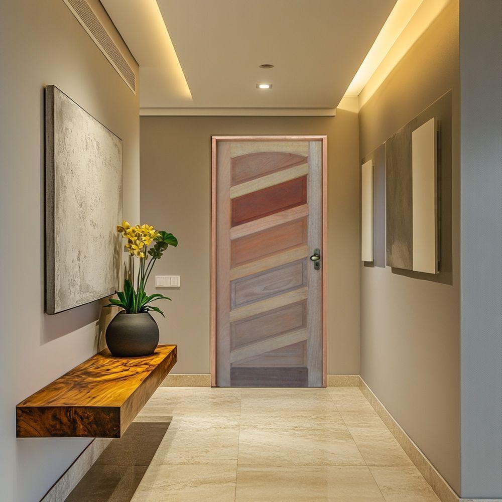 Kit Porta Mirabela Mista 82 X 2.10 Batente Misto 11 Cm Fechadura Externa Lado Esquerdo - Rodam - 2