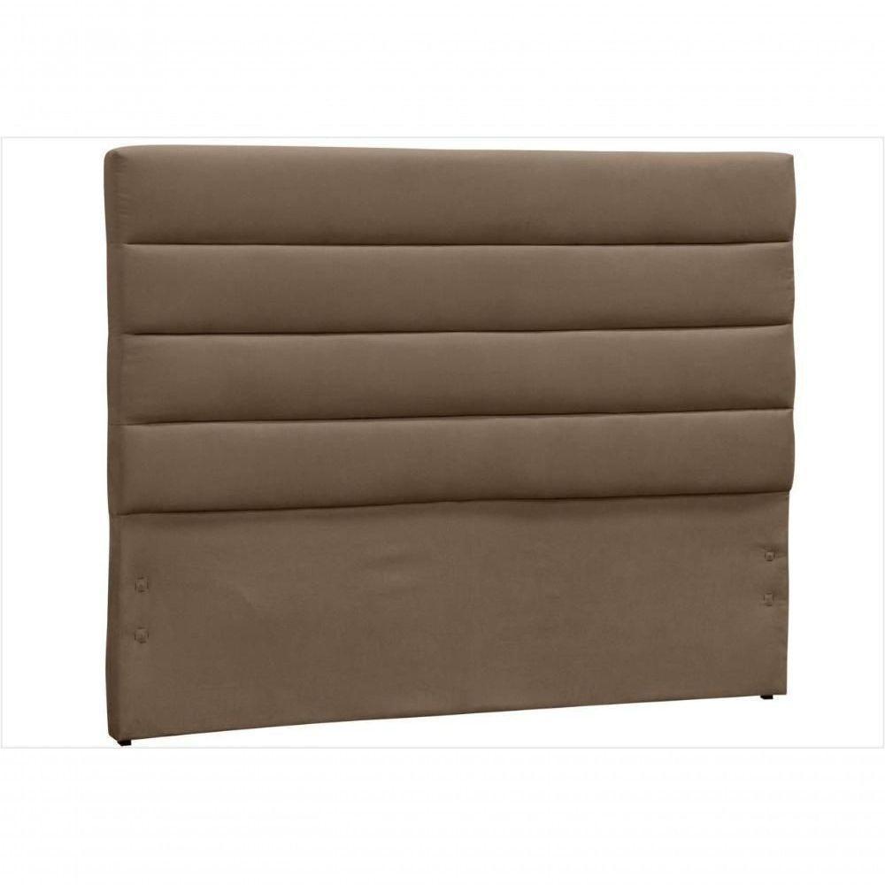 Cabeceira Casal 145 Cm Greta Suede - D'monegatto Suede Bege - 4