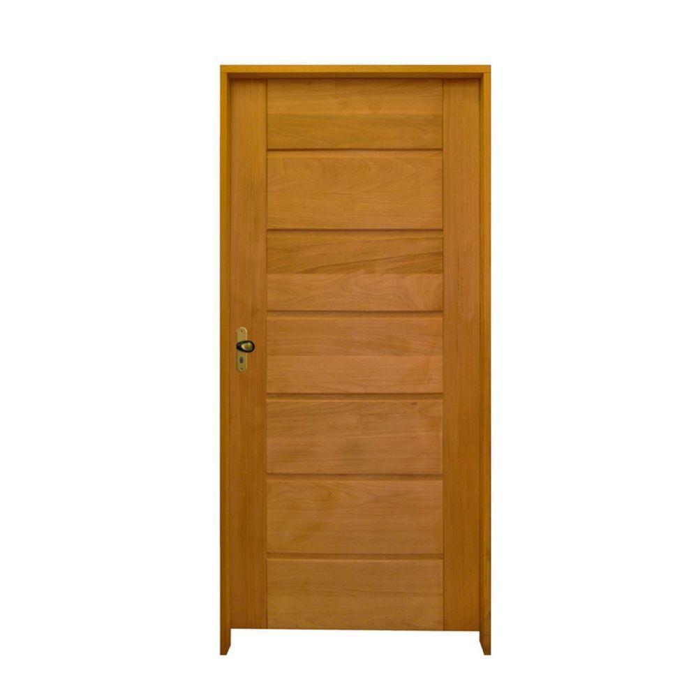 Porta Bbb Tauari 92 X 2.10 Batente Misto 14 Cm Fechadura Externa Lado Direito ? Rodam - 1