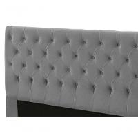 Cabeceira Cama Box Casal Queen 160cm Cristal Veludo - Js Móveis Cinza - 6