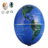 Globo Terrestre Giratório Com Led Iluminação Decoração E Conhecimento Com Mapa-múndi Detalhado Amarelo - 6