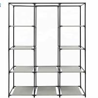 Guarda-roupa Portátil Com Prateleiras E Cabideiro Organize Roupas E Brinquedos Com Estilo Azul - 6