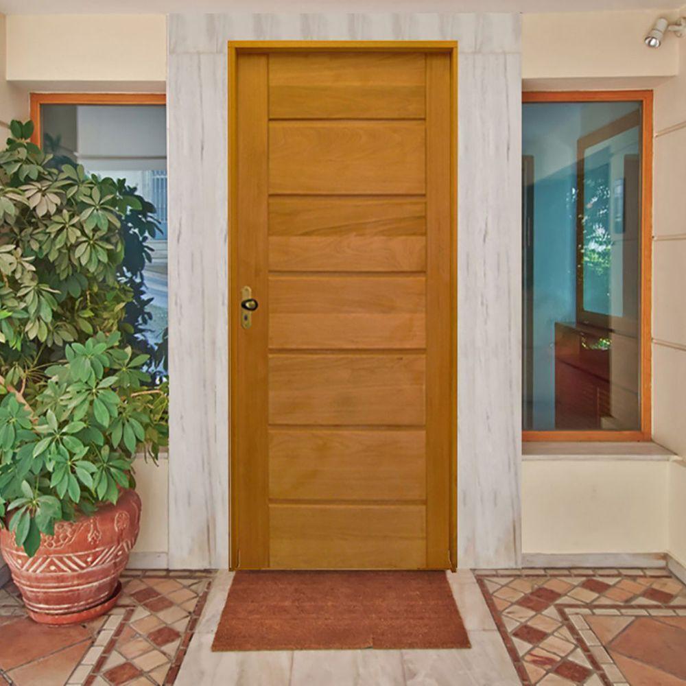 Porta Bbb Tauari 82 X 2.10 Batente Misto 14 Cm Fechadura Externa Lado Direito ? Rodam - 2