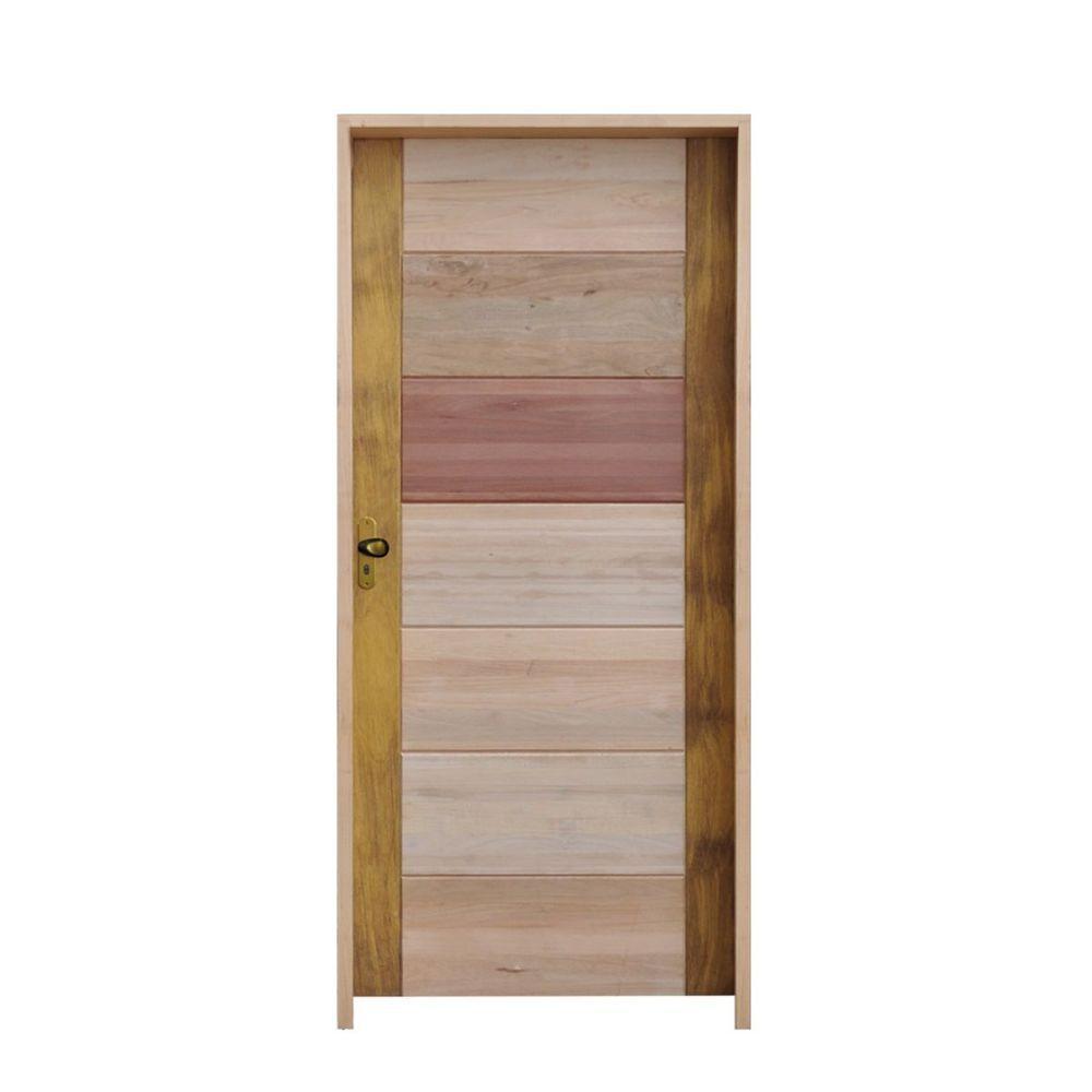 Porta Bbb Mista 72 X 2.10 Batente Misto 11 Cm Fechadura Externa Lado Direito - Rodam - 1