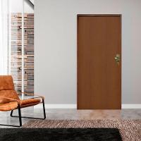 Kit Porta Lisa Padrão Imbuia 62 X 2.10 Batente Ecológico 09cm Fechadura Externa Lado Esquerdo - Hale - 2