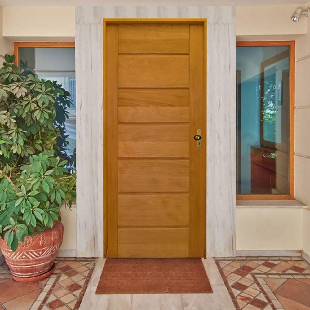 Porta Bbb Tauari 82 X 2.10 Batente Misto 14 Cm Fechadura Externa Lado Esquerdo ? Rodam - 2