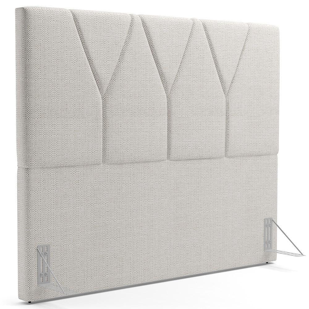 Cabeceira Cama Box Casal 140cm Aura Linho W01 Champanhe - Mpozenato - 1