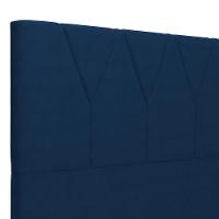 Cabeceira Cama Box Casal Queen 160cm Aura Suede W01 Azul - Mpozenato - 5