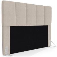 Cabeceira Cama Box Casal 140cm Pérola W01 Linho Bege - Mpozenato - 1