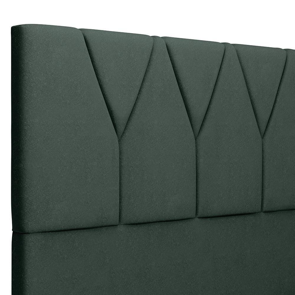 Cabeceira Cama Box Casal 140cm Aura Linho W01 Verde - Mpozenato - 5
