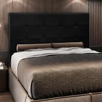 Cabeceira Cama Box Casal Queen 160cm Safira Sintético I02 Preto - Mpozenato - 2