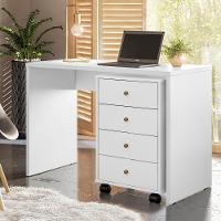 Gaveteiro 4 Gavetas Com Rodizios Office Presence - Branco - 1