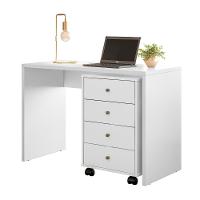 Gaveteiro 4 Gavetas Com Rodizios Office Presence - Branco - 10