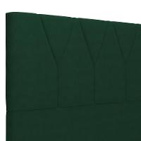 Cabeceira Cama Box Solteiro 100cm Aura Suede W01 Verde - Mpozenato