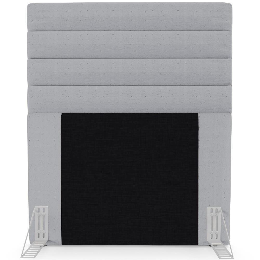 Cabeceira Cama Box Solteiro 90cm Rubi W01 Linho Cinza - Mpozenato - 5