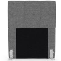 Cabeceira Cama Box Solteiro 90cm Pérola W01 Linho Cinza Escuro - Mpozenato - 5