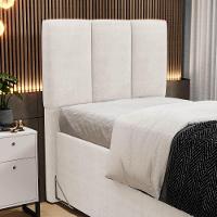 Cabeceira Cama Box Solteiro 90cm Pérola W01 Linho Cru - Mpozenato - 2