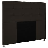 Cabeceira Cama Box Casal 140cm Safira Suede I02 Marrom - Mpozenato - 1